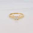 Solitaire Ring Diamonds 30 Pts 2.05 g / T6 3/4 Yellow Gold 18K