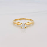 Solitaire Ring Diamonds 30 Pts 2.05 g / T6 3/4 Yellow Gold 18K