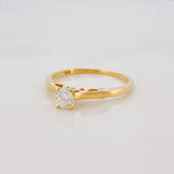 Solitaire Ring Diamonds 30 Pts 2.05 g / T6 3/4 Yellow Gold 18K