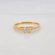 Anillo Solitario Diamantes 34 Pts 1.3 g / T7 Oro Amarillo 18K