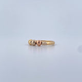 Ring Beads 1.95gr / T8 / 4mm Diamond Cut Three 18K Golds &