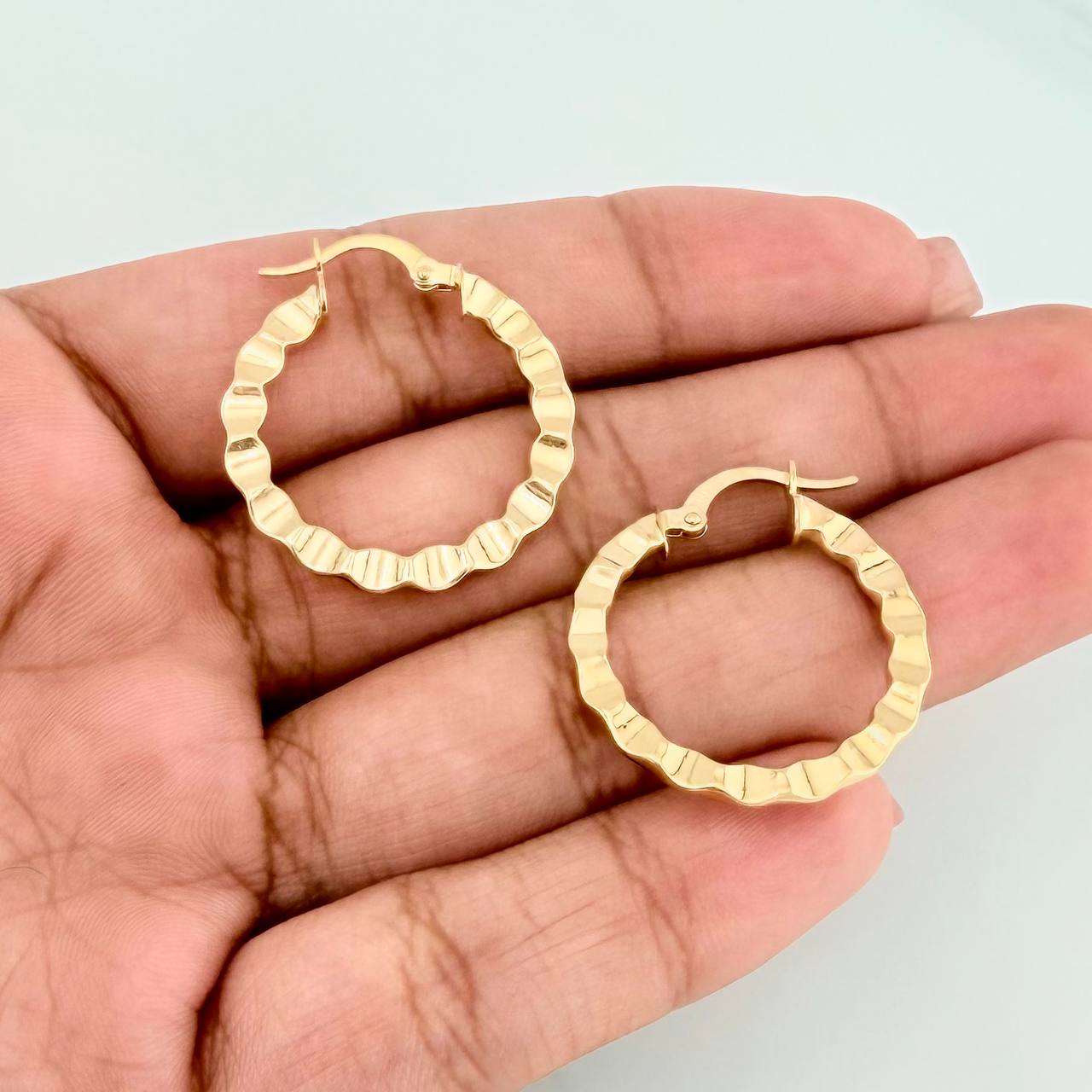 Candongas Siad 1.8gr / 2.5cm / Oro Amarillo 18K $