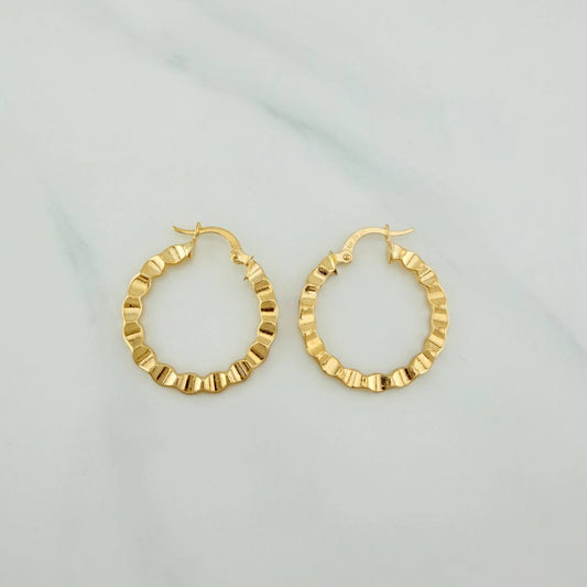 Candongas Siad 1.8gr / 2.5cm / Oro Amarillo 18K $