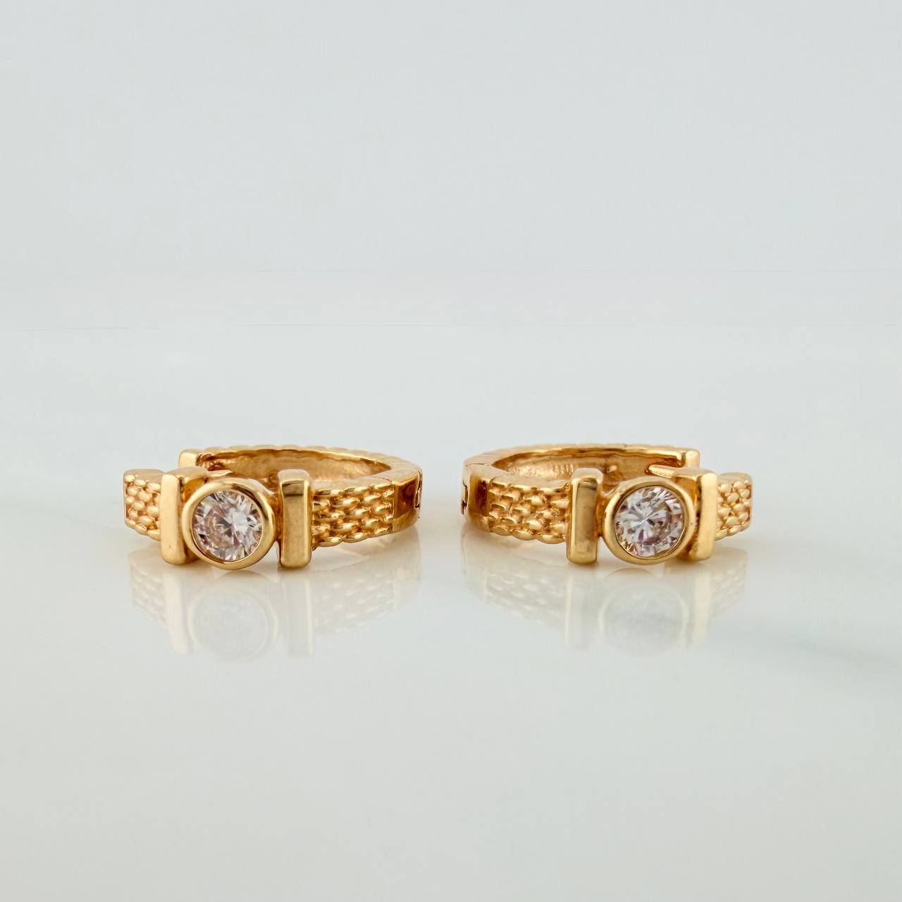 Candongas Amuleto Maya 2.95gr / 1.3cm / Oro Amarillo 18K $