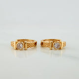 Candongas Amuleto Maya 2.95gr / 1.3cm / Oro Amarillo 18K $