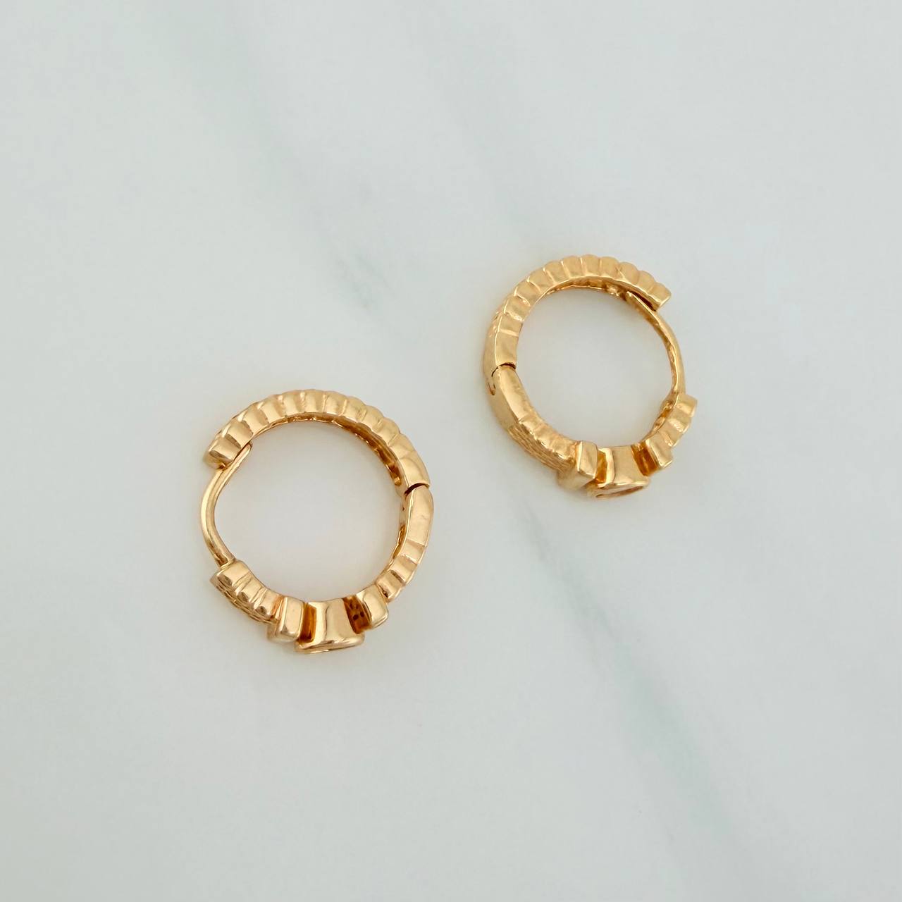 Candongas Amuleto Maya 2.95gr / 1.3cm / Oro Amarillo 18K $