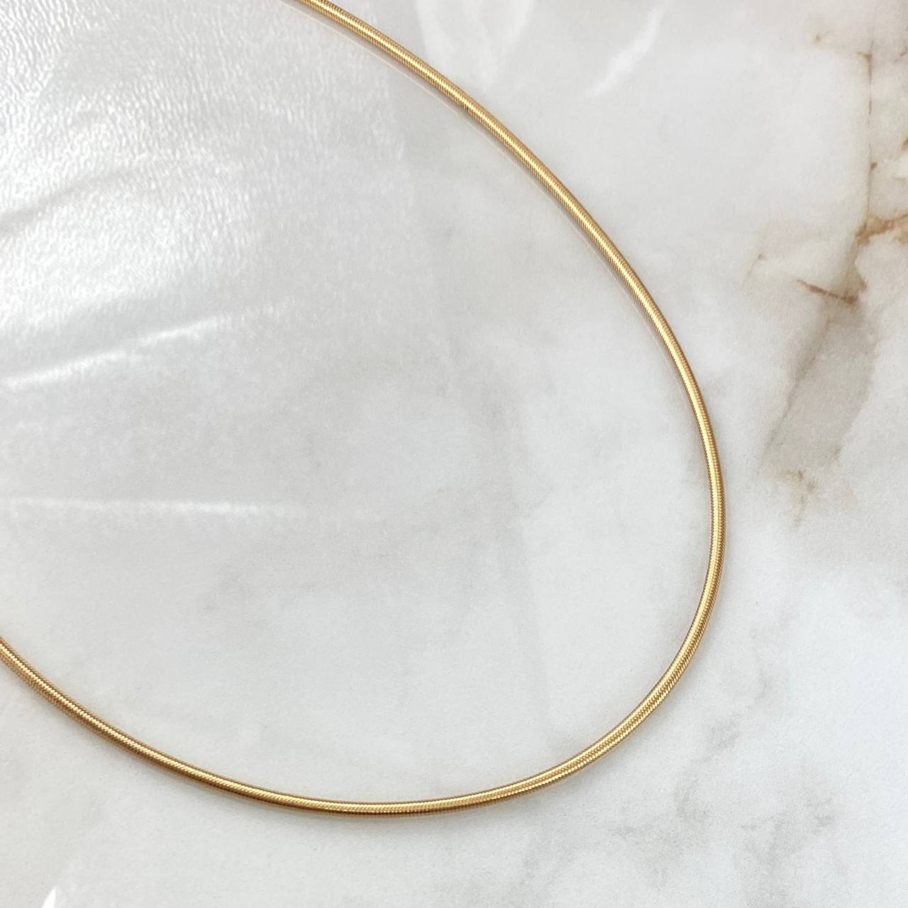 Cadena Reticulada Flexible 5.6gr / 45cm-50cm / 2.4mm Oro Amarillo +4 18K (Oferta)