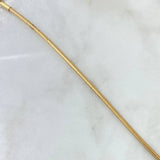 Cadena Reticulada Flexible 5.6gr / 45cm-50cm / 2.4mm Oro Amarillo +4 18K (Oferta)