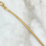 Cadena Reticulada Flexible 5.6gr / 45cm-50cm / 2.4mm Oro Amarillo +4 18K (Oferta)