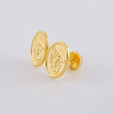 Topos San Miguel Mate 1.05 g / in / 11 mm Oro Amarillo 18K
