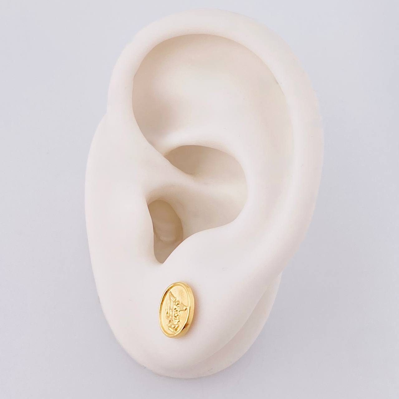Topos San Miguel Mate 0.8 g / in / 9 mm Oro Amarillo 18K