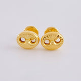 Topos Gc Diamantado 0.75 g / in / 6.4 mm Oro Amarillo 18K