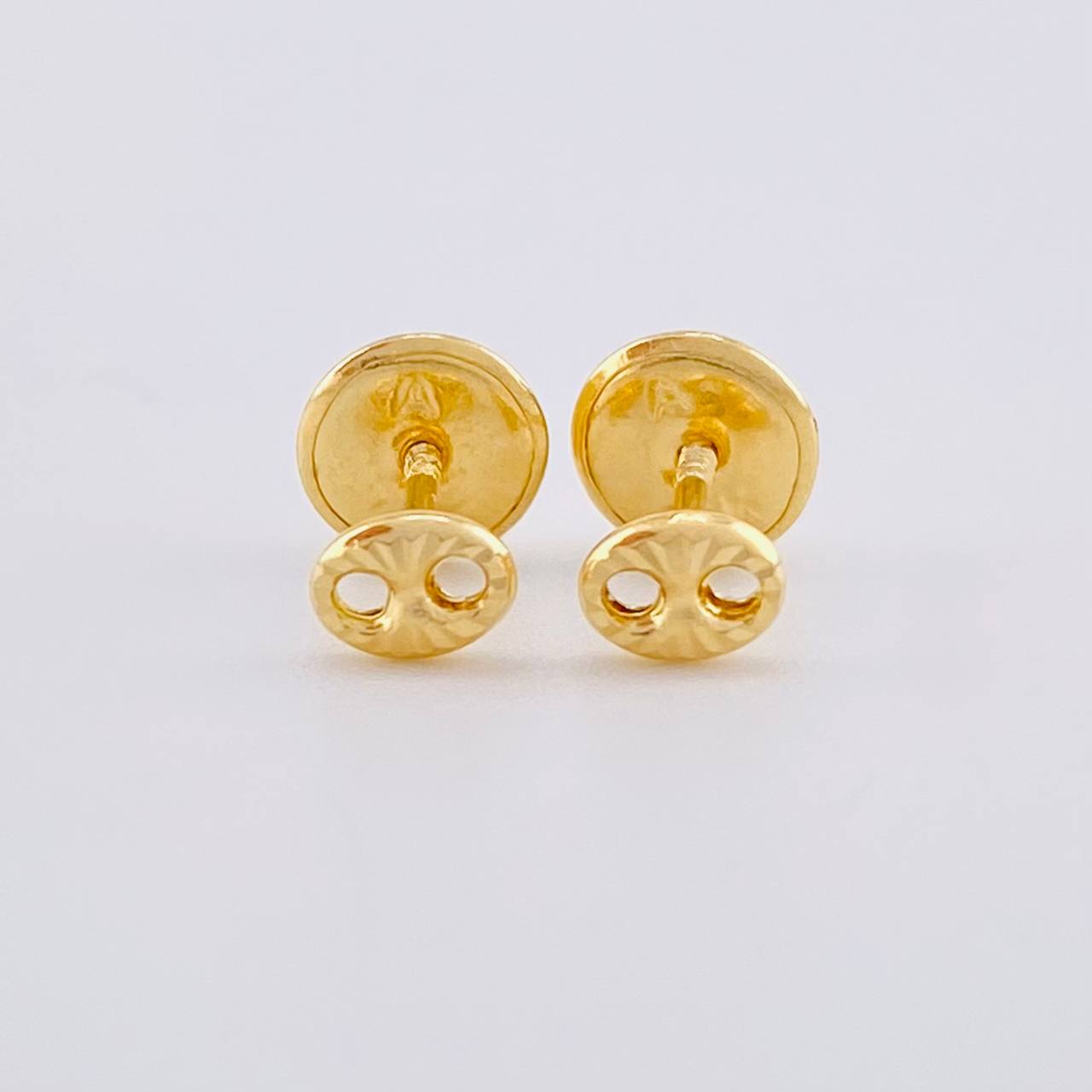 Topos Gc Diamantado 0.4 g / in / 3.4 mm Oro Amarillo 18K