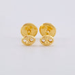 Topos Gc Diamantado 0.4 g / in / 3.4 mm Oro Amarillo 18K