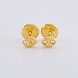 Topos Gc Diamantado 0.4 g / in / 3.4 mm Oro Amarillo 18K
