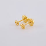 Topos Gc Diamantado 0.4 g / in / 3.4 mm Oro Amarillo 18K