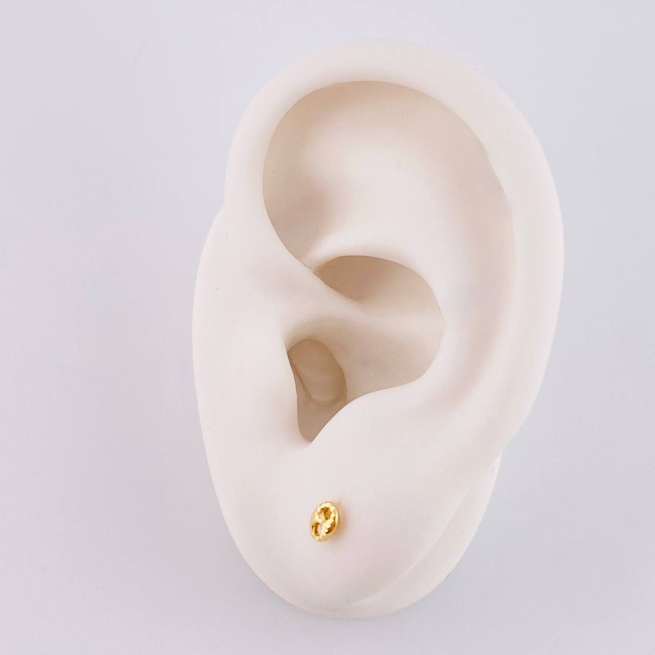 Topos Gc Diamantado 0.4 g / in / 3.4 mm Oro Amarillo 18K