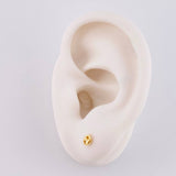 Topos Gc Diamantado 0.4 g / in / 3.4 mm Oro Amarillo 18K