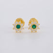 Topos Flor Ocho Petalos 0.85 g / in / 6.6 mm Oro Amarillo 18K