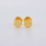 Topos Circulo Diamantado 0.5 g / in / 5 mm Oro Amarillo 18K