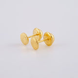 Topos Circulo Diamantado 0.5 g / in / 5 mm Oro Amarillo 18K