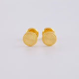Topos Circulo Diamantado 0.5 g / in / 5 mm Oro Amarillo 18K