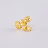Topos Circulo Diamantado 0.6 g / in / 6 mm Oro Amarillo 18K