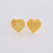 Topos Corazón Diamantado 0.9 g / in / 8.8 mm Oro Amarillo 18K