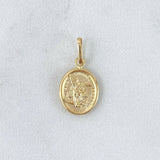 Pendant San Miguel 0.75gr / 2cm / Matte-Smooth-Circular 18K Yellow Gold ©