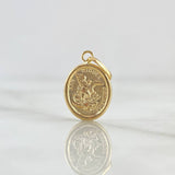 Pendant San Miguel 0.75gr / 2cm / Matte-Smooth-Circular 18K Yellow Gold ©