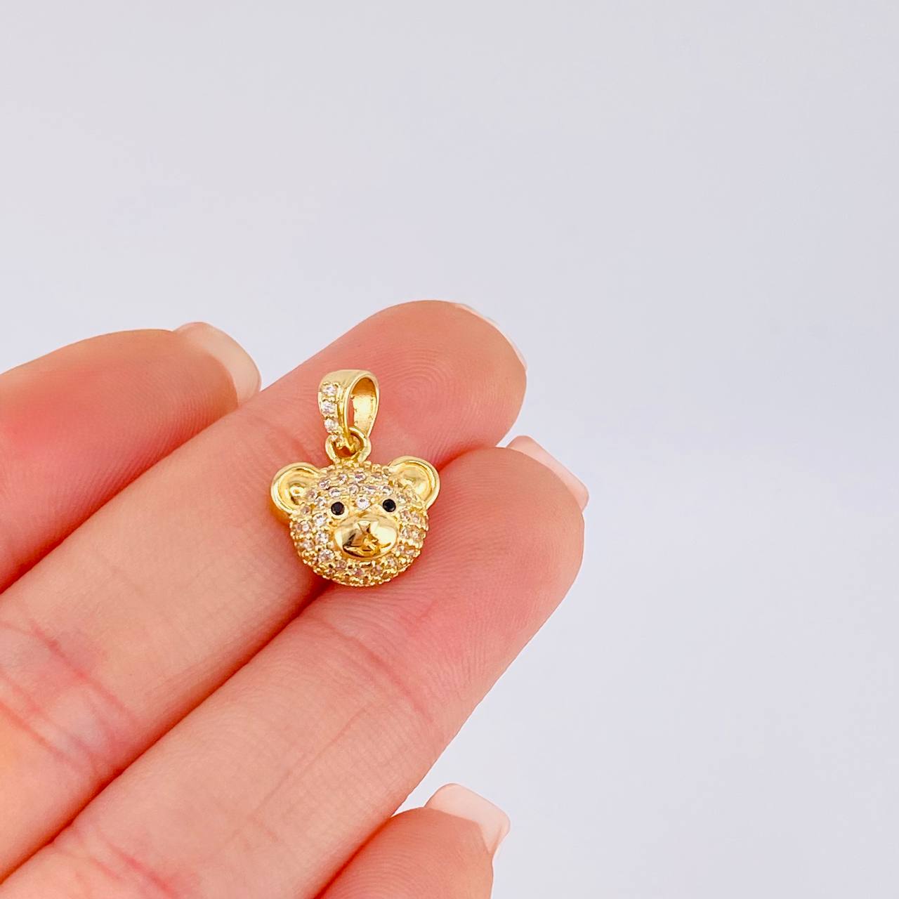 Dije Rostro Oso 2.05 g / 3/4 in Oro Amarillo 18K
