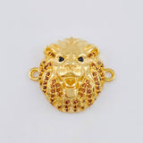 Herraje Rostro León 4.5 g / 3/4 in Oro Amarillo 18K