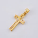 Pendant Divine Light Cross 1.55 g / 1 in Yellow Gold 18K