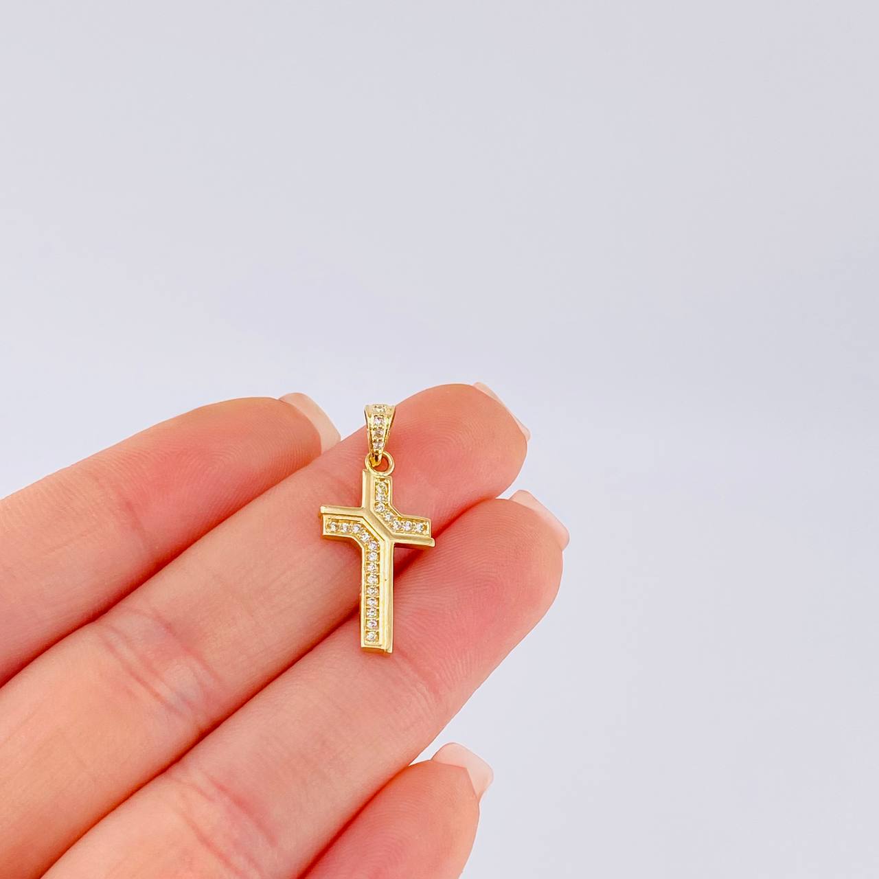 Pendant Divine Light Cross 1.55 g / 1 in 18K Yellow Gold