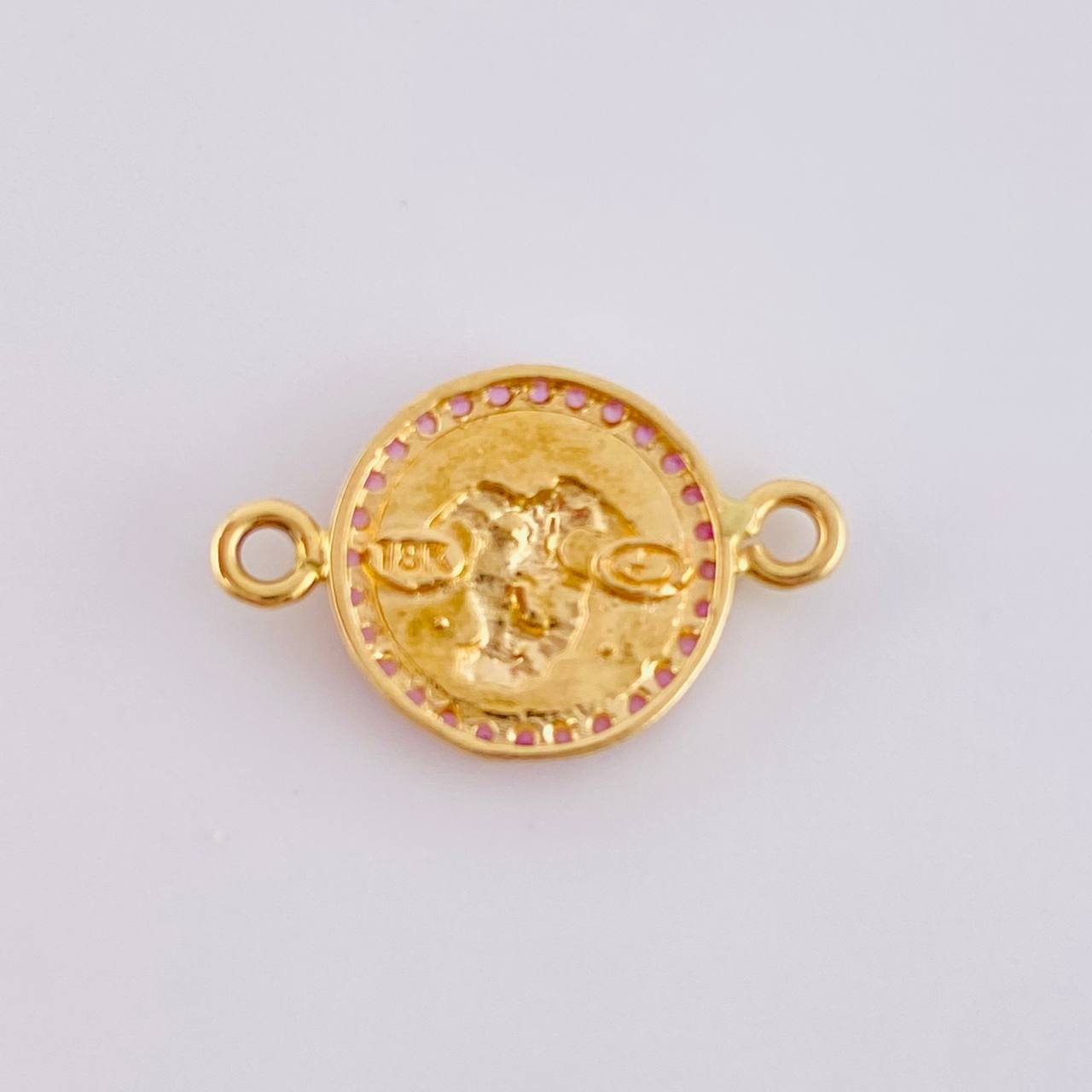 Herraje Medalla San Miguel 1.5 g / 3/4 in Oro Amarillo 18K