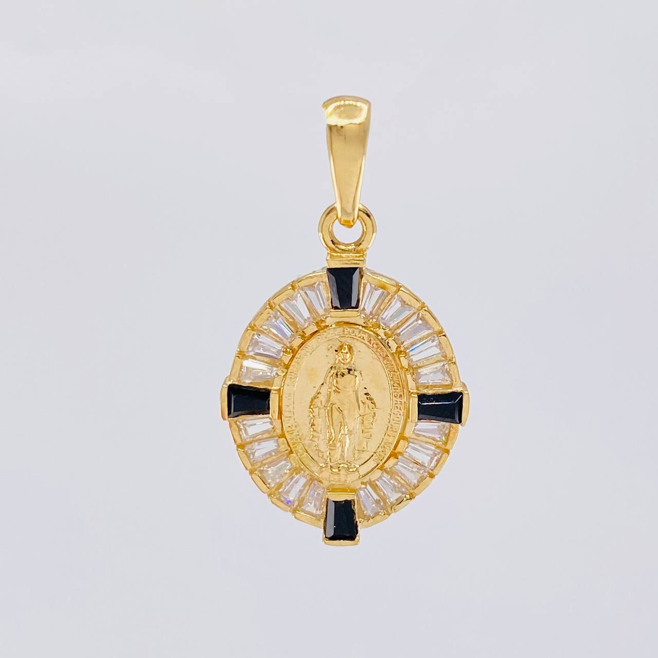 Pendant Miraculous Virgin Medal 2.55 g / 1 in Yellow Gold 18K