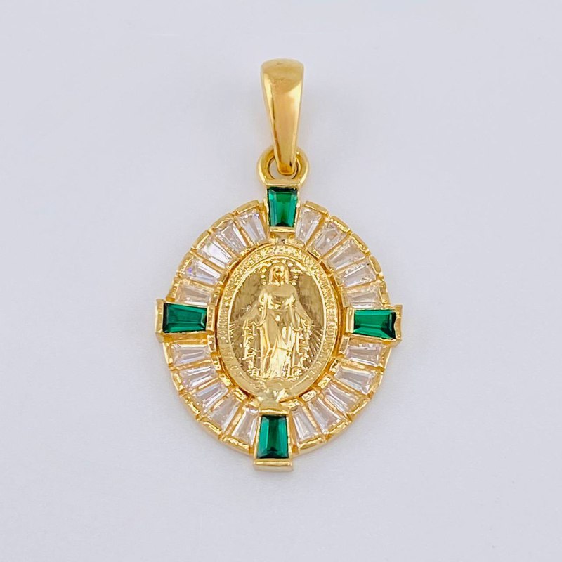 Dije Medalla Virgen Milagrosa 2.55 g / 1 in Oro Amarillo 18K