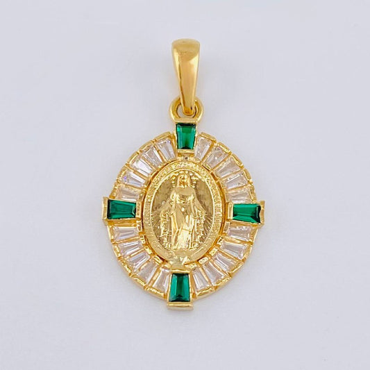 Dije Medalla Virgen Milagrosa 2.55 g / 1 in Oro Amarillo 18K