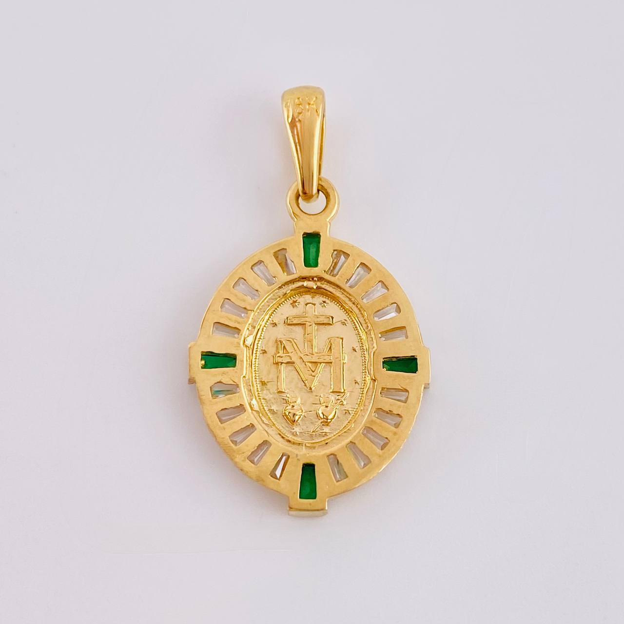 Dije Medalla Virgen Milagrosa 2.55 g / 1 in Oro Amarillo 18K