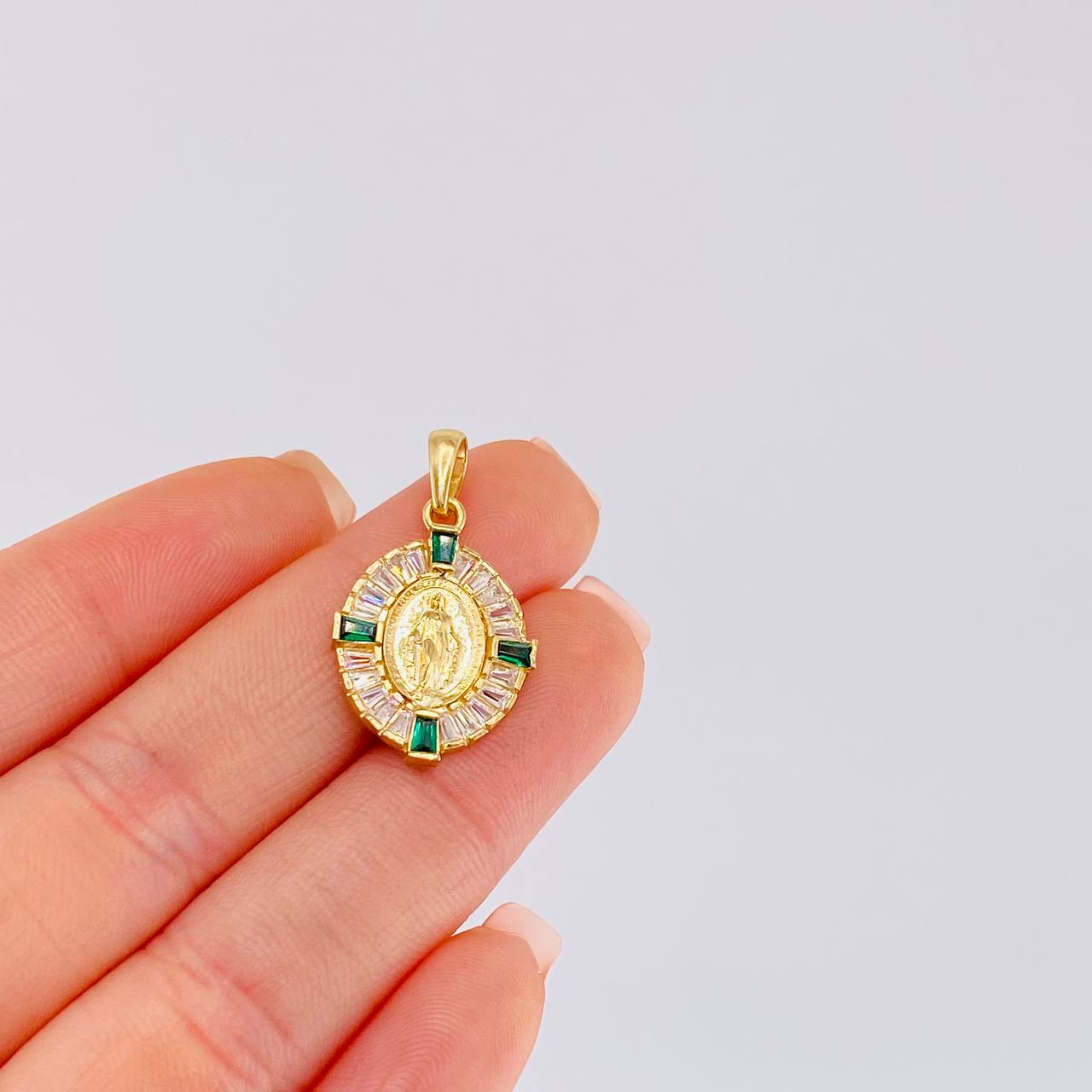 Dije Medalla Virgen Milagrosa 2.55 g / 1 in Oro Amarillo 18K