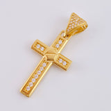 Dije Cruz Tornillo 4.25 g / 1 1/2 in Oro Amarillo 18K