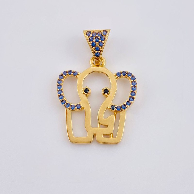 Dije Silueta Elefante 2.15 g / 1 in Oro Amarillo 18K