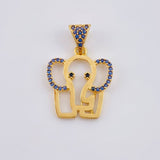 Dije Silueta Elefante 2.15 g / 1 in Oro Amarillo 18K