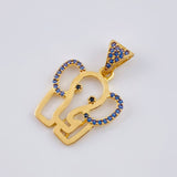 Dije Silueta Elefante 2.15 g / 1 in Oro Amarillo 18K