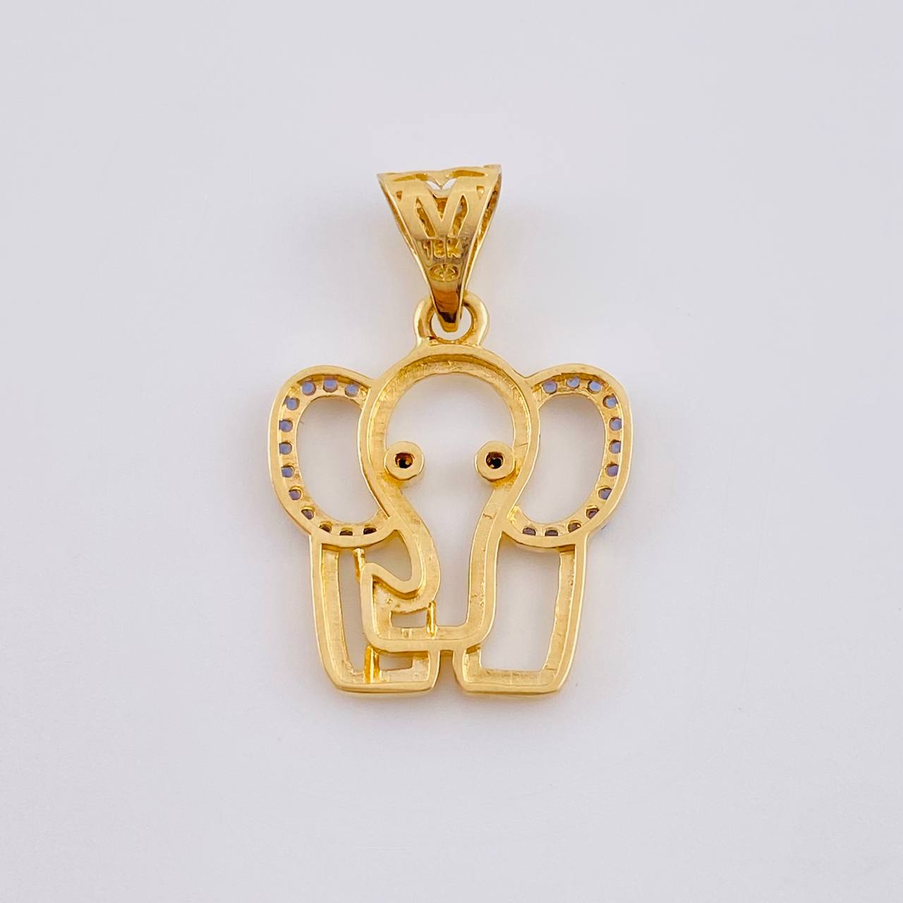 Dije Silueta Elefante 2.15 g / 1 in Oro Amarillo 18K