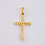 Dije Cruz 1.65 g / 1 1/4 in Oro Amarillo 18K