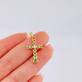 Dije Cruz Corazones 1.65 g / 1 1/4 in Oro Amarillo 18K