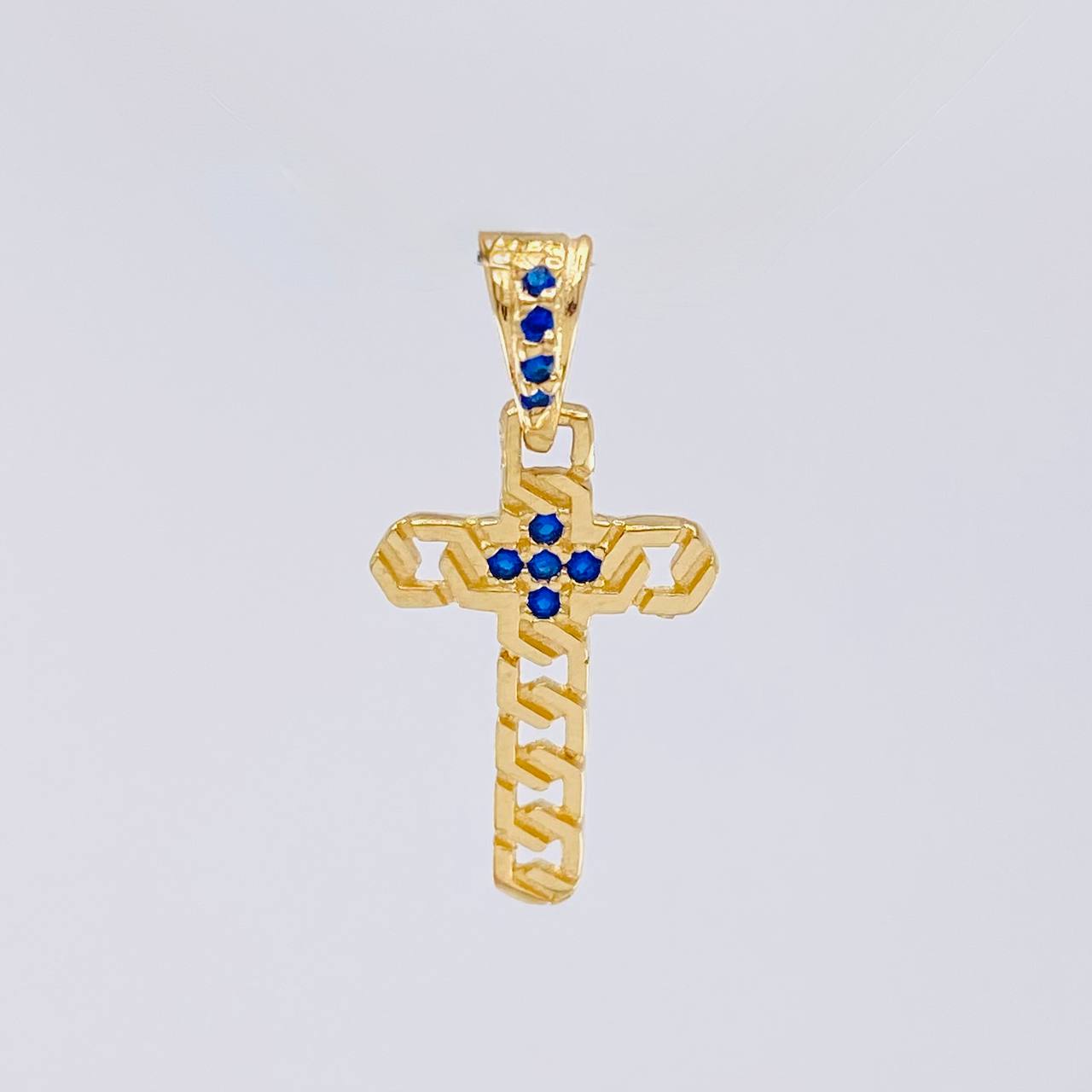 Pendant Panzer Cross 1.05 g / 3/4 in 18K Yellow Gold