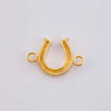Herraje Herradura 0.8 g / 1/2 in Oro Amarillo 18K