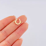 Herraje Herradura 0.85 g / 1/2 in Oro Amarillo 18K